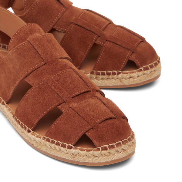 Taba Hakiki Süet Deri Erkek Espadril - E26Y1SN57626-K59 - 3