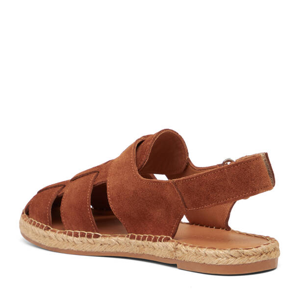 Taba Hakiki Süet Deri Erkek Espadril - E26Y1SN57626-K59 - Tergan