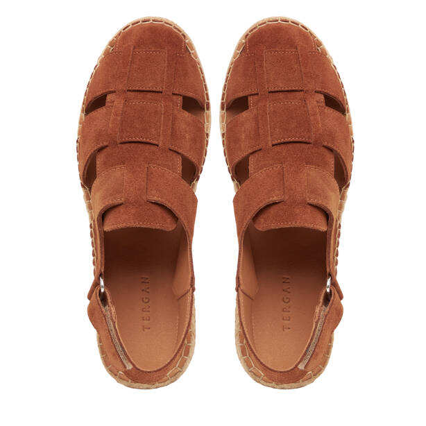 Taba Hakiki Süet Deri Erkek Espadril - E26Y1SN57626-K59 - Tergan