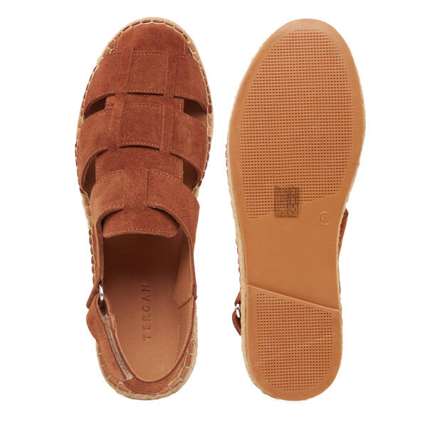 Taba Hakiki Süet Deri Erkek Espadril - E26Y1SN57626-K59 - Tergan