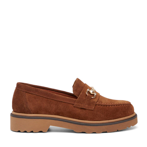 Taba Hakiki Süet Deri Kadın Loafer - K26I1AY68413-K59 - 1