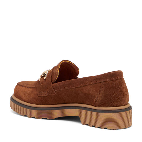Taba Hakiki Süet Deri Kadın Loafer - K26I1AY68413-K59 - 4
