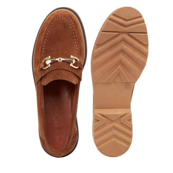 Taba Hakiki Süet Deri Kadın Loafer - K26I1AY68413-K59 - 6