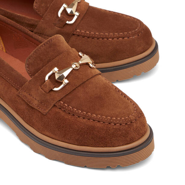 Taba Hakiki Süet Deri Kadın Loafer - K26I1AY68413-K59 - Tergan