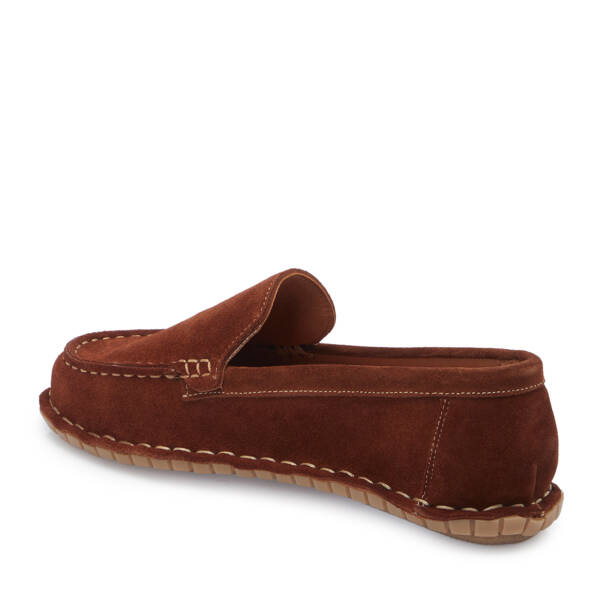 Taba Hakiki Süet Deri Kadın Loafer - K26I1AY68455-K59 - 2