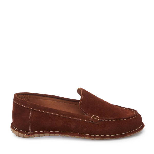 Taba Hakiki Süet Deri Kadın Loafer - K26I1AY68455-K59 - 3