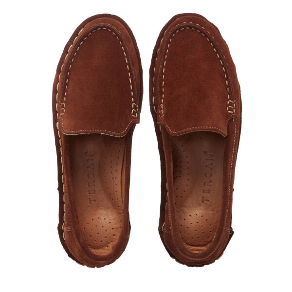 Taba Hakiki Süet Deri Kadın Loafer - K26I1AY68455-K59 - 5