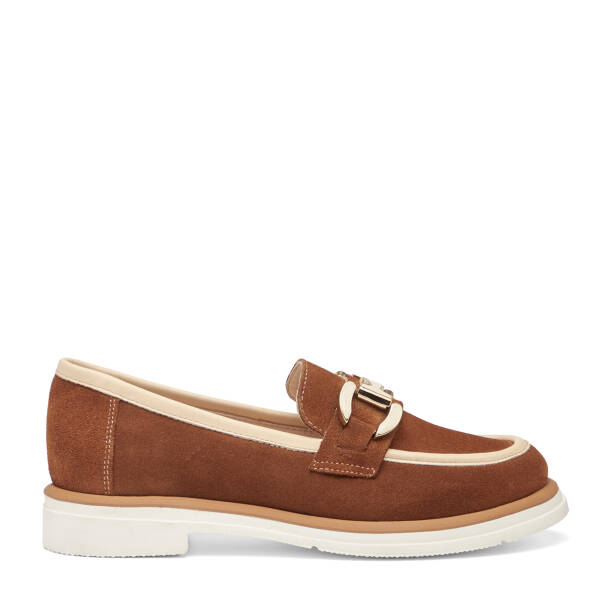 Taba Hakiki Süet Deri Kadın Loafer - K26I1AY68569-K59 - 1