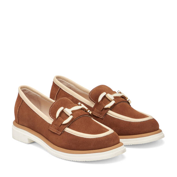 Taba Hakiki Süet Deri Kadın Loafer - K26I1AY68569-K59 - 2