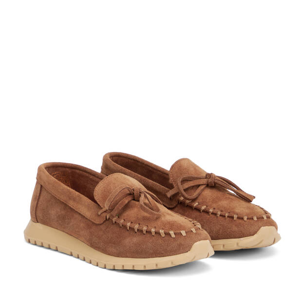 Taba Hakiki Süet Deri Kadın Loafer - K26I1AY68653-K59 - 2