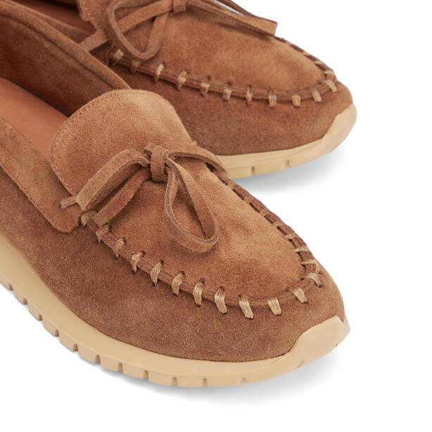 Taba Hakiki Süet Deri Kadın Loafer - K26I1AY68653-K59 - 3