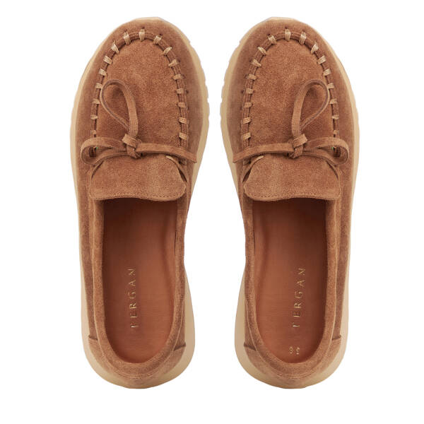 Taba Hakiki Süet Deri Kadın Loafer - K26I1AY68653-K59 - 5