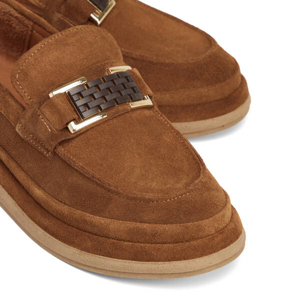 Taba Hakiki Süet Deri Kadın Loafer - K26S1AY68866-K59 - 3