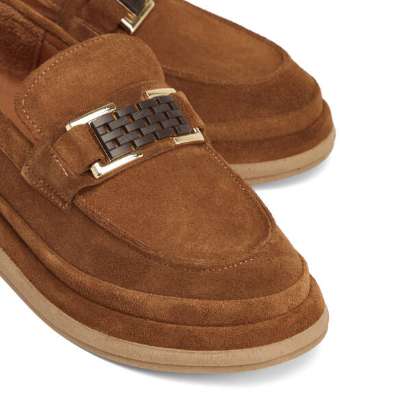 Taba Hakiki Süet Deri Kadın Loafer - K26S1AY68866-K59 - 3