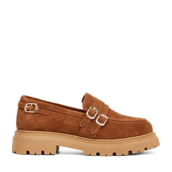 Taba Hakiki Süet Deri Kadın Loafer - K26S1AY68922-K59 - 1