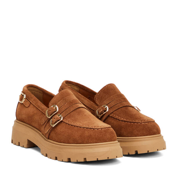 Taba Hakiki Süet Deri Kadın Loafer - K26S1AY68922-K59 - 2