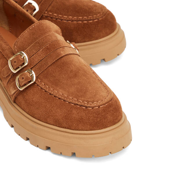 Taba Hakiki Süet Deri Kadın Loafer - K26S1AY68922-K59 - 3