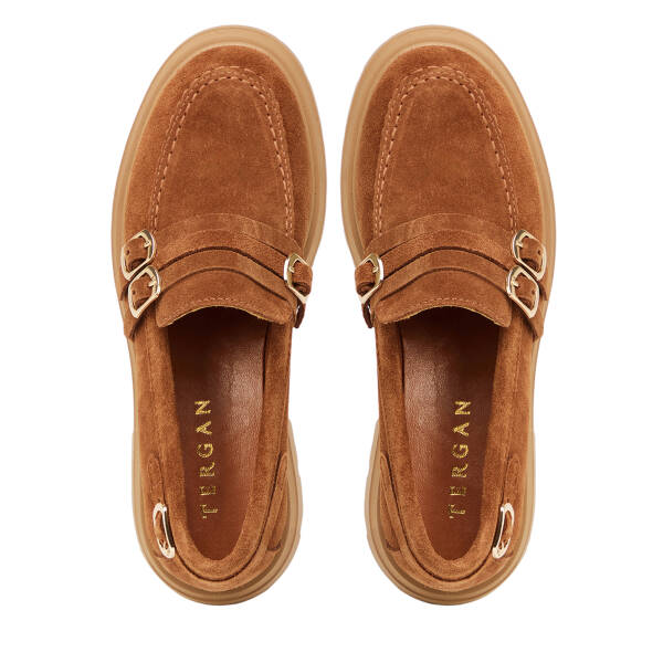 Taba Hakiki Süet Deri Kadın Loafer - K26S1AY68922-K59 - 5