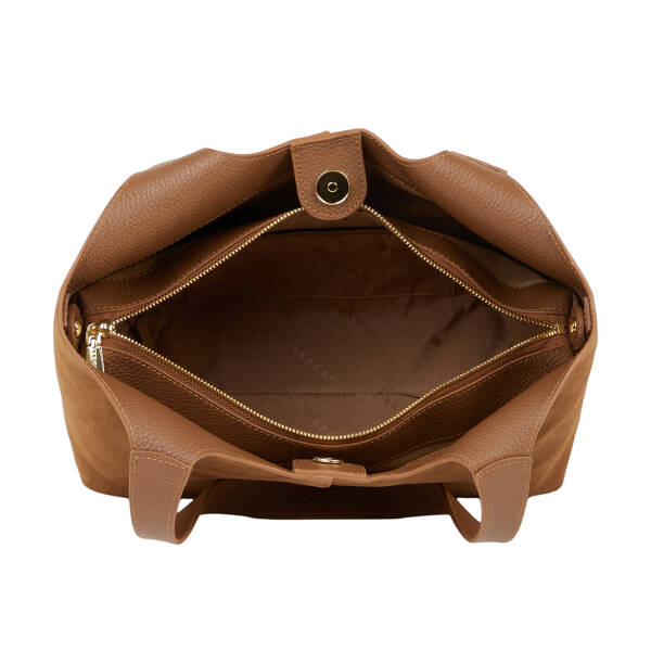 Taba Hakiki Süet Deri Kadın Omuz Çantası - S26K1BC80599-V4L - 4