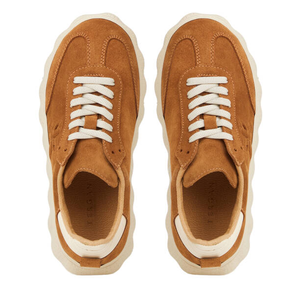 Taba Hakiki Süet Deri Kadın Sneaker - K26I1AY68701-K59 - 5