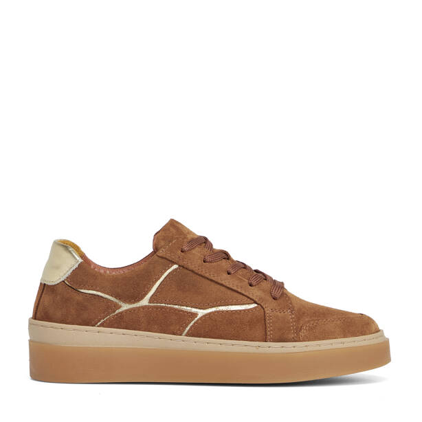 Taba Hakiki Süet Deri Kadın Sneaker - K26S1AY68933-K59 - 1