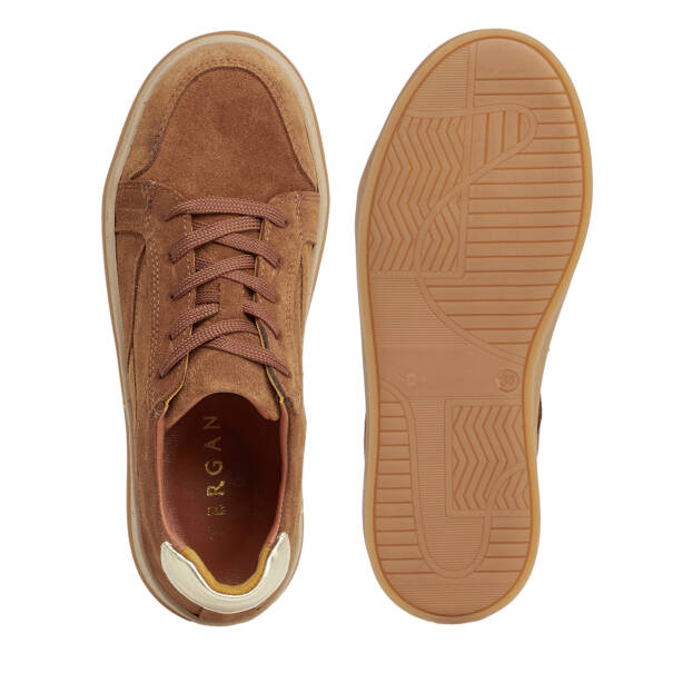 Taba Hakiki Süet Deri Kadın Sneaker - K26S1AY68933-K59 - 5