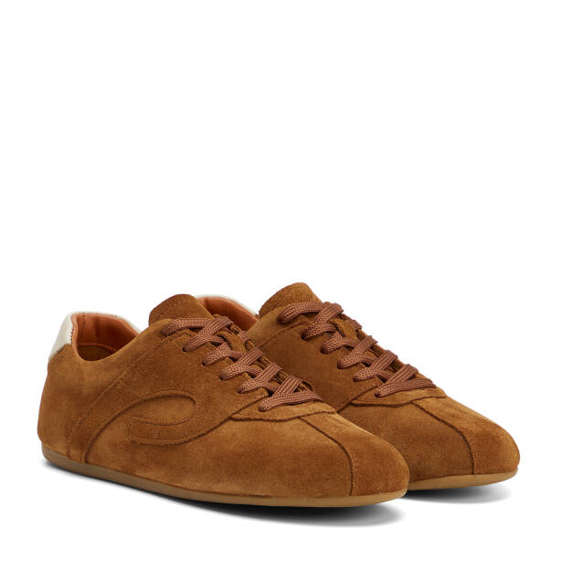 Taba Hakiki Süet Deri Kadın Sneaker - K26S1AY68936-K59 - 2