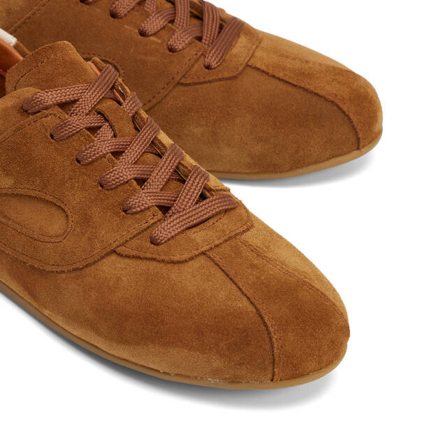 Taba Hakiki Süet Deri Kadın Sneaker - K26S1AY68936-K59 - 3