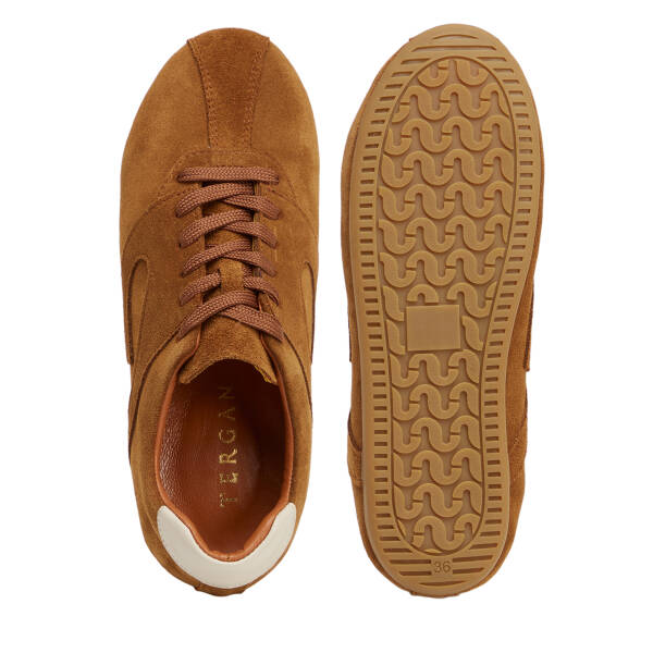 Taba Hakiki Süet Deri Kadın Sneaker - K26S1AY68936-K59 - 5