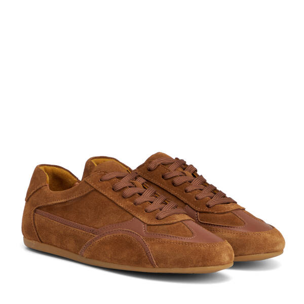 Taba Hakiki Süet Deri Kadın Sneaker - K26S1AY68937-K59 - 2