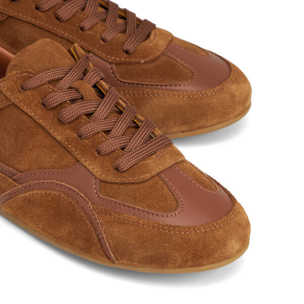 Taba Hakiki Süet Deri Kadın Sneaker - K26S1AY68937-K59 - 3
