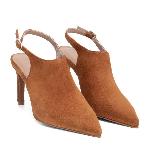 Taba Hakiki Süet Deri Kadın Stiletto - K26I1AY68693-K59 - 2