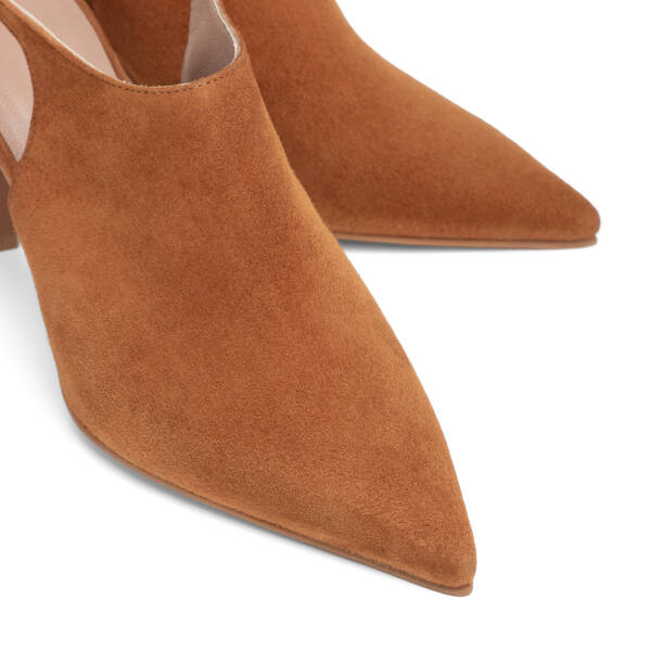Taba Hakiki Süet Deri Kadın Stiletto - K26I1AY68693-K59 - 3