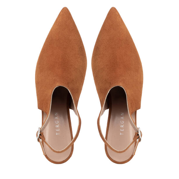 Taba Hakiki Süet Deri Kadın Stiletto - K26I1AY68693-K59 - 5