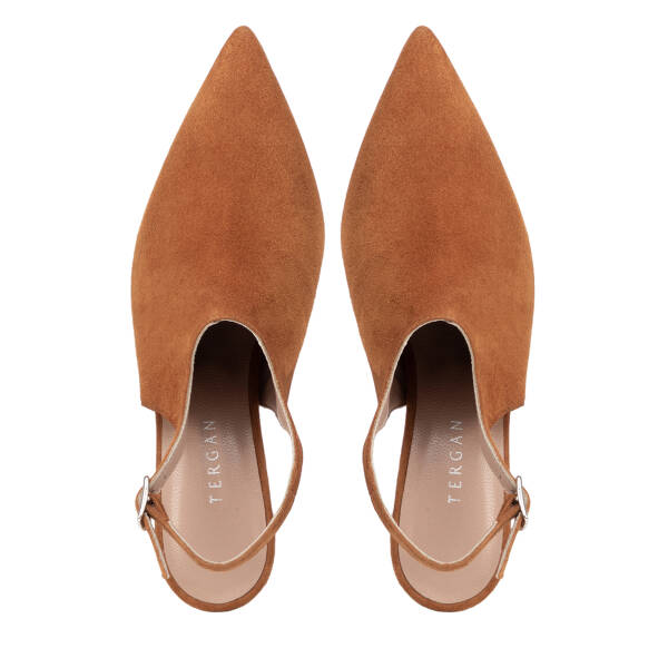Taba Hakiki Süet Deri Kadın Stiletto - K26I1AY68693-K59 - 5