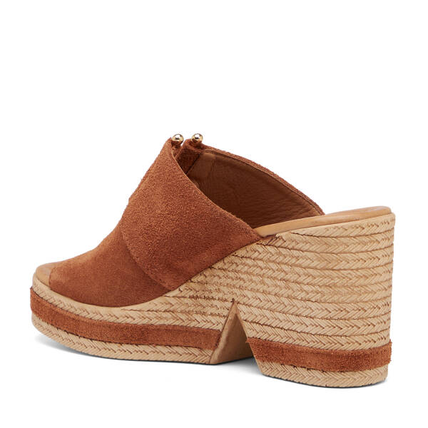 Taba Hakiki Süet Deri Kadın Terlik - K26Y1TR68606-K59 - 4