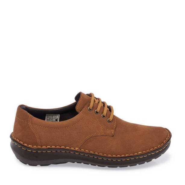 Taba Nubuk Deri Erkek Casual Ayakkabı - E24S1AY57089-X27 - 3