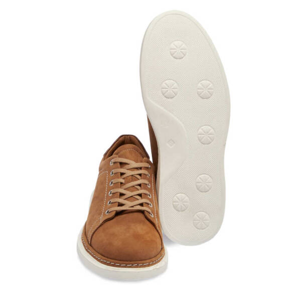 Taba Hakiki Nubuk Deri Erkek Sneaker - E24I1AY56806-G99 - Tergan