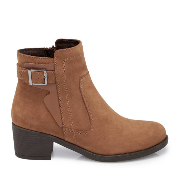 Taba Nubuk Deri Kadın Bot - K25K1BT68226-G99 - 3