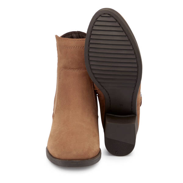 Taba Nubuk Deri Kadın Bot - K25K1BT68226-G99 - 4