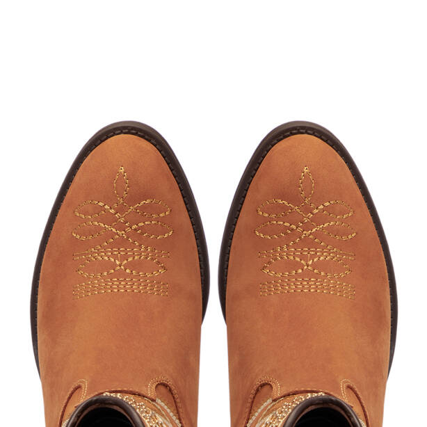 Taba Nubuk Deri Kadın Bot - K25K1BT68312-G99 - 5