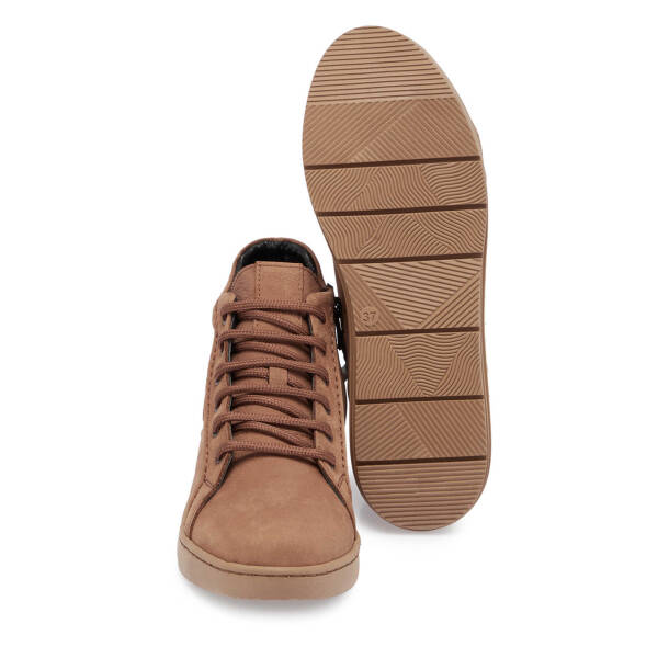 Taba Nubuk Deri Kadın Casual Bot - K24K1BT67633-G99 - 4