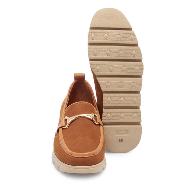 Taba Hakiki Nubuk Deri Kadın Loafer - K25I1AY68054-G99 - 4