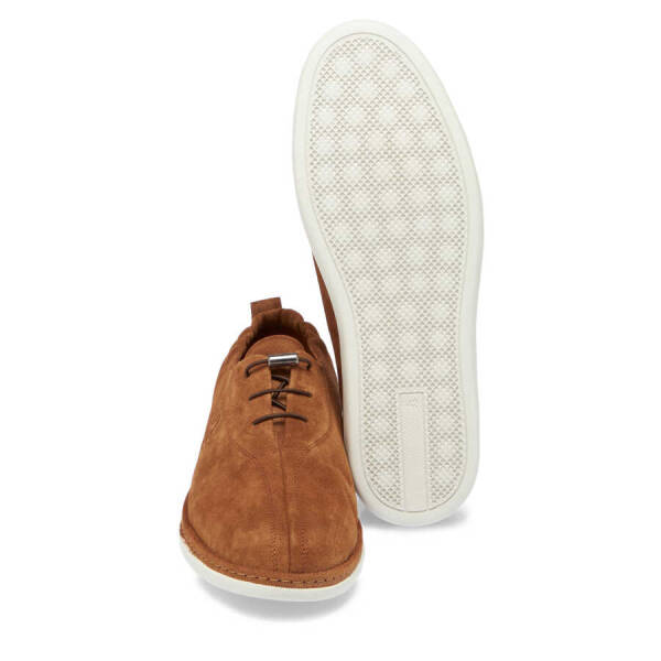 Taba Süet Deri Erkek Casual Ayakkabı - E24I1AY56634-K59 - 4