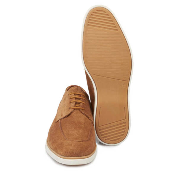 Taba Süet Deri Erkek Casual Ayakkabı - E24I1AY56750-K59 - 4