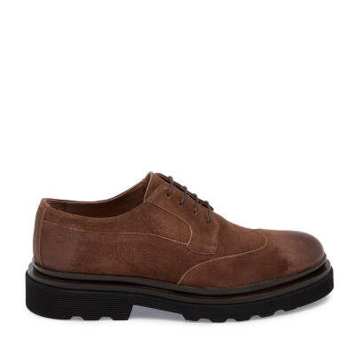 Taba Süet Deri Erkek Casual Ayakkabı - E24S1AY57043-K59 - 3