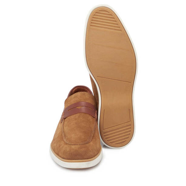 Taba Süet Deri Erkek Loafer - E24I1AY56749-K59 - 4