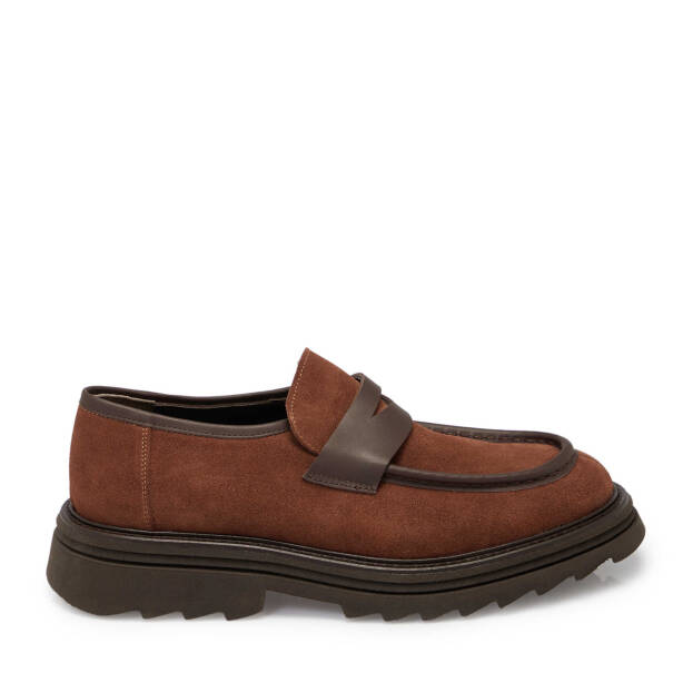 Taba Süet Deri Erkek Loafer - E24S1AY56993-K59 - 3