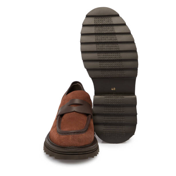 Taba Süet Deri Erkek Loafer - E24S1AY56993-K59 - 4