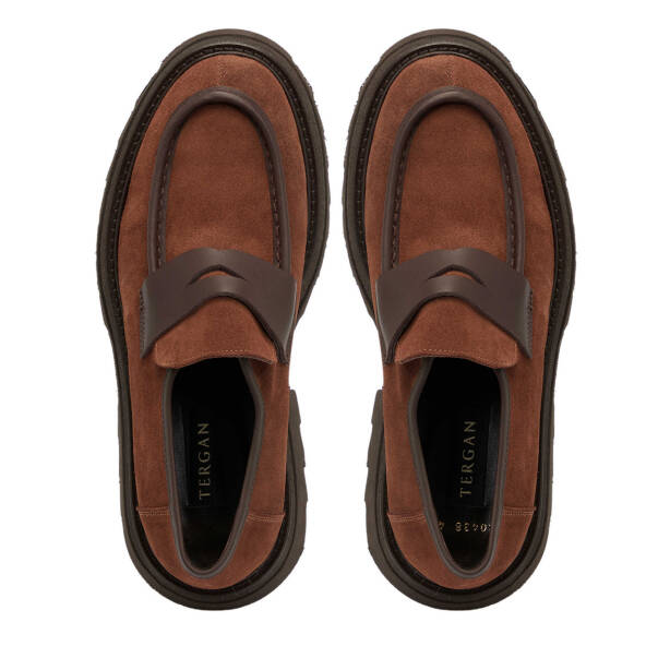 Taba Süet Deri Erkek Loafer - E24S1AY56993-K59 - 5